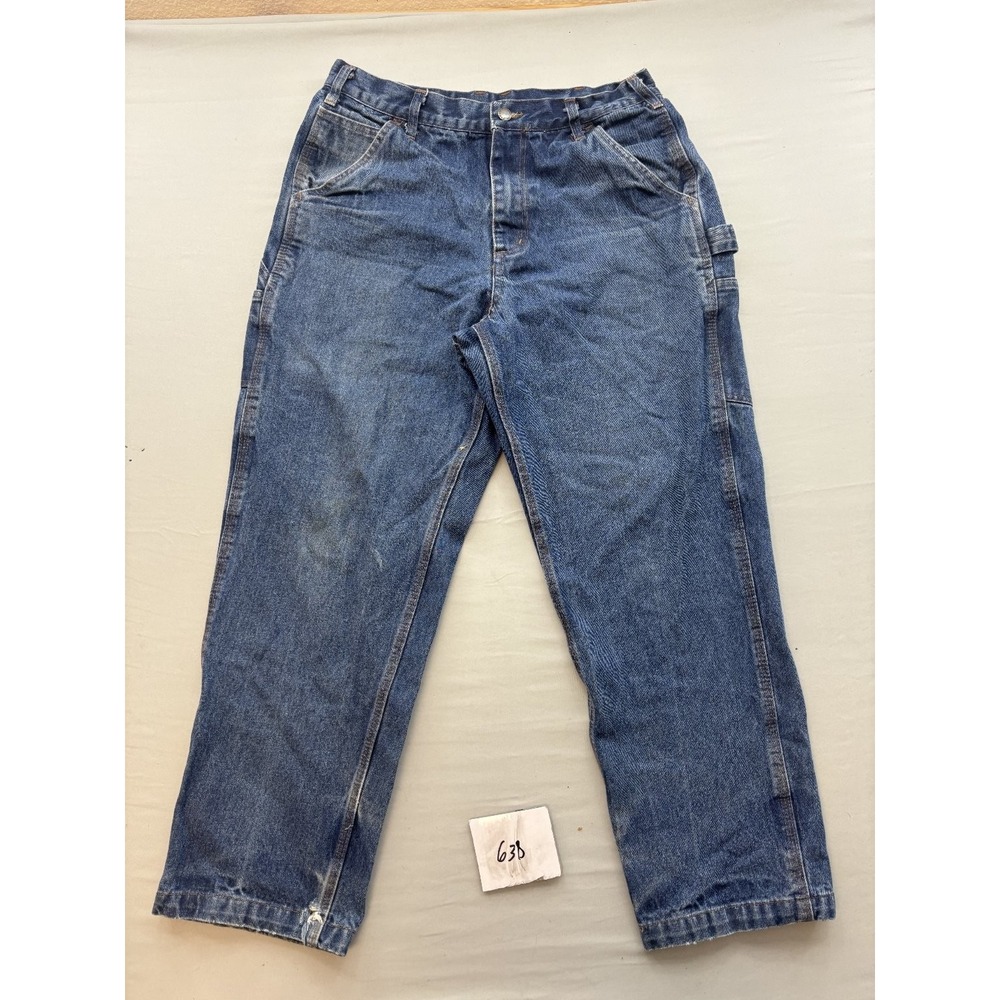 Rasco FR Flame Resistant Denim Work Pants Mens 33x30 Blue Carpenter FR4522DN